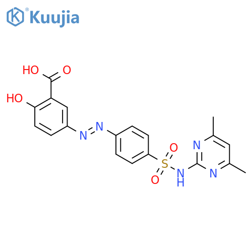 Benzoic acid,5-[2-[4-[[(4,6-dimethyl-2-pyrimidinyl)amino]sulfonyl]phenyl]diazenyl]-2-hydroxy- structure