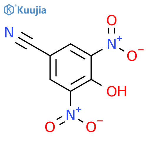 Benzonitrile,4-hydroxy-3,5-dinitro- structure