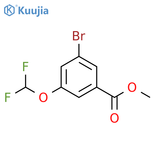 3-Bromo-5-difluoromethoxy-benzoic acid methyl ester structure