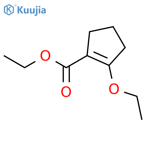 1-Cyclopentene-1-carboxylic acid, 2-ethoxy-, ethyl ester structure