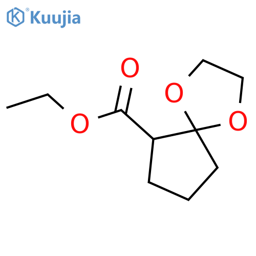 1,4-Dioxaspiro[4.4]nonane-6-carboxylic acid, ethyl ester structure