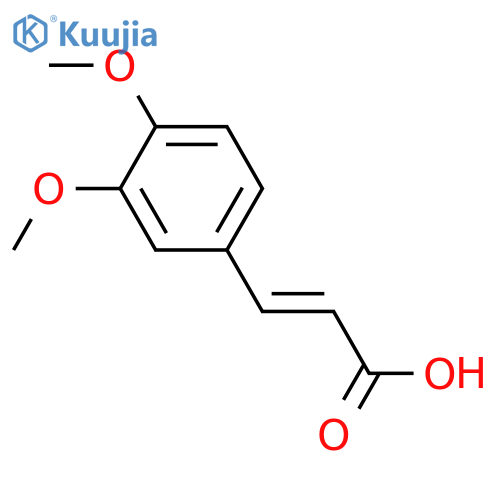 3,4-Dimethoxycinnamic acid structure