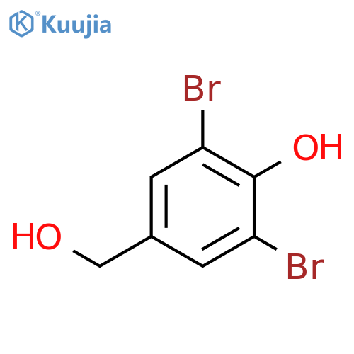 3,5-DIBROMO-4-HYDROXYBENZYL ALCOHOL structure