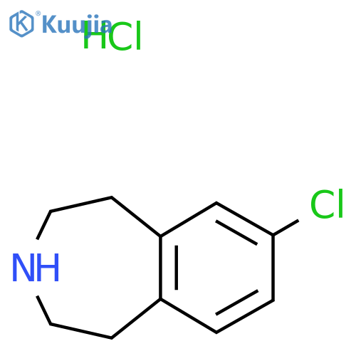 7-chloro-2,3,4,5-tetrahydro-1H-3-benzazepine hydrochloride structure