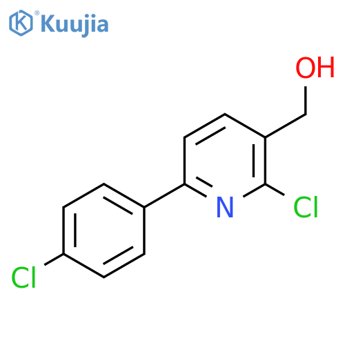 (2-Chloro-6-(4-chlorophenyl)pyridin-3-yl)methanol structure