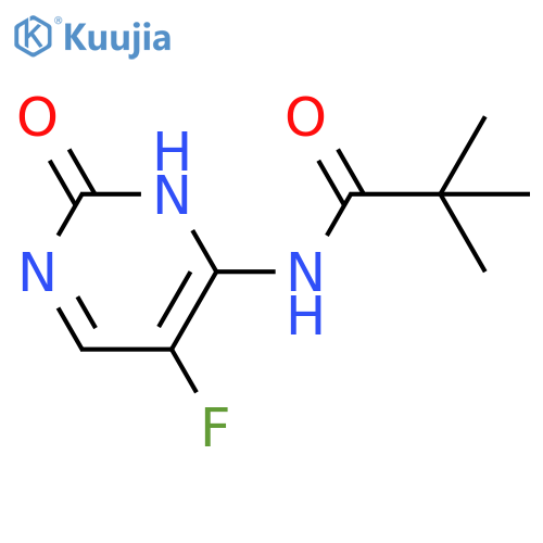Propanamide,N-(5-fluoro-2,3-dihydro-2-oxo-4-pyrimidinyl)-2,2-dimethyl- structure
