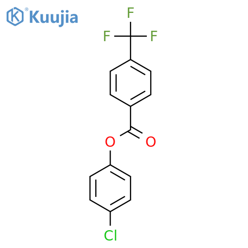 4-Chlorophenyl 4-(trifluoromethyl)benzoate structure