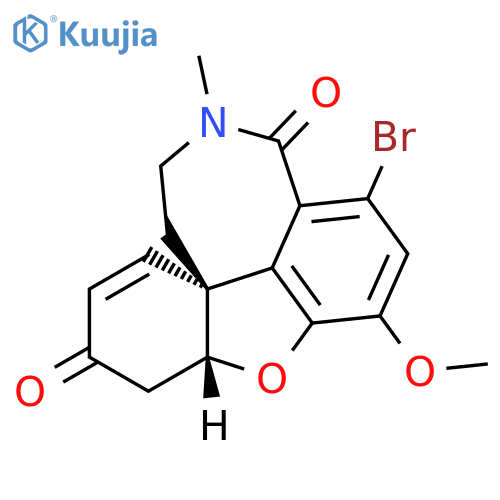 6H-Benzofuro[3a,3,2-ef][2]benzazepine-6,12(9H)-dione, 1-bromo-4a,5,10,11-tetrahydro-3-methoxy-11-methyl-, (4aR,8aR)-rel- structure