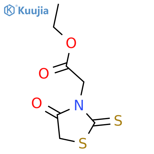 3-Thiazolidineaceticacid, 4-oxo-2-thioxo-, ethyl ester structure