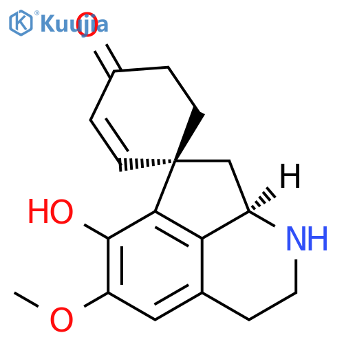 Spiro[2-cyclohexene-1,7'(1'H)-cyclopent[ij]isoquinolin]-4-one,2',3',8',8'a-tetrahydro-6'-hydroxy-5'-methoxy-, (1S,8'aR)- structure