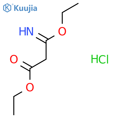 ethyl 3-ethoxy-3-imino-propanoate;hydrochloride structure