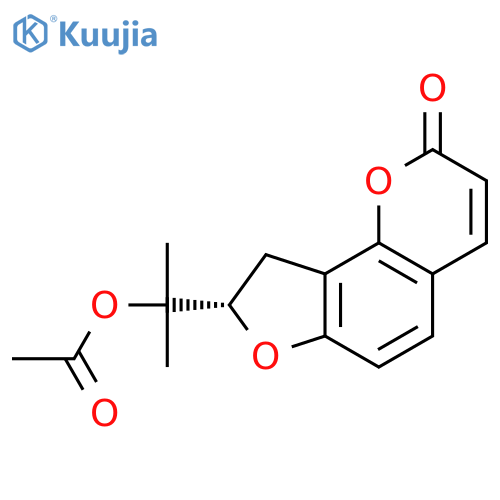 (+)-Columbianetin acetate structure