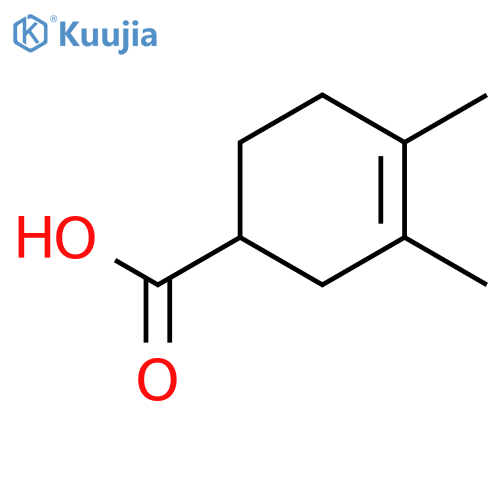 3,4-dimethylcyclohex-3-ene-1-carboxylic acid structure