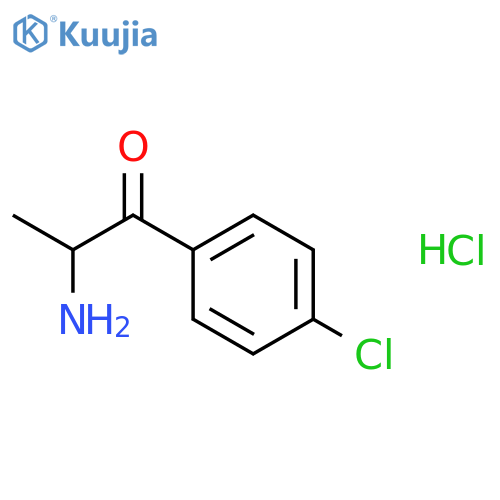 2-amino-1-(4-chlorophenyl)propan-1-one hydrochloride structure