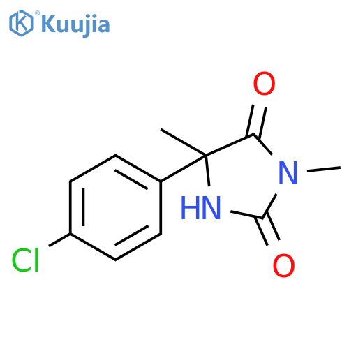 2,4-Imidazolidinedione, 5-(4-chlorophenyl)-3,5-dimethyl- structure