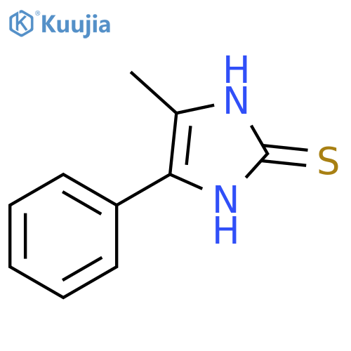 4-methyl-5-phenyl-2,3-dihydro-1H-imidazole-2-thione structure
