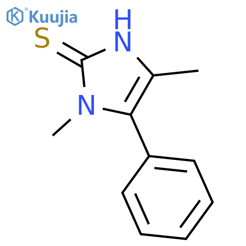 1,3-dihydro-1,4-dimethyl-5-phenyl-2H-Imidazole-2-thione structure