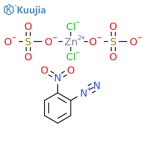 zinc, hydron, 2-nitrobenzenediazonium, dichloride, disulfate structure