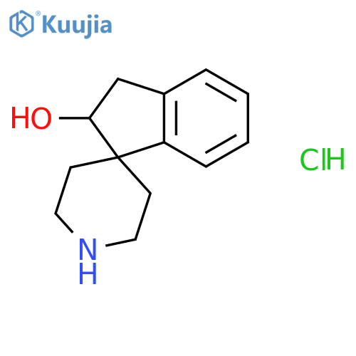 Spiro[1H-indene-1,4'-piperidin]-2-ol, 2,3-dihydro-, hydrochloride structure
