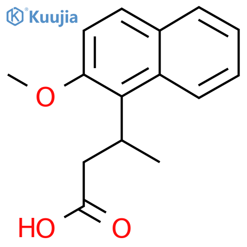 3-(2-Methoxynaphthalen-1-yl)butanoic acid structure