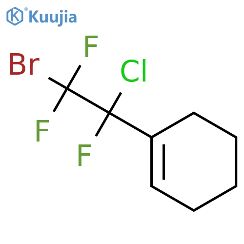 1-(2-Bromo-1-chloro-1,2,2-trifluoroethyl)cyclohexene structure