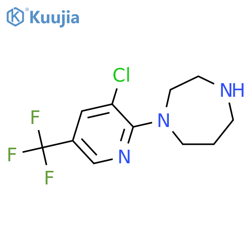 1-[3-chloro-5-(trifluoromethyl)pyridin-2-yl]-1,4-diazepane structure