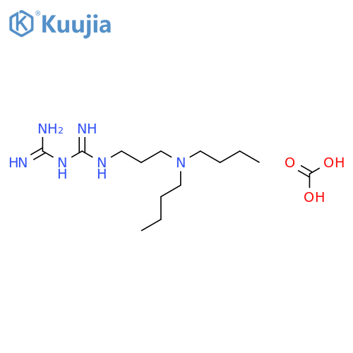 carbonic acid, compound with 1-[3-(dibutylamino)propyl]biguanide (1:1) structure