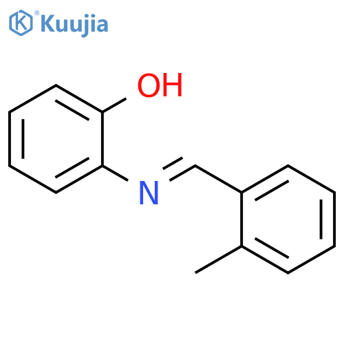 Phenol, 2-[(E)-[(2-methylphenyl)methylene]amino]- structure