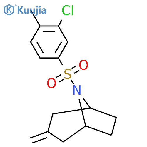 8-(3-chloro-4-methylbenzenesulfonyl)-3-methylidene-8-azabicyclo3.2.1octane structure