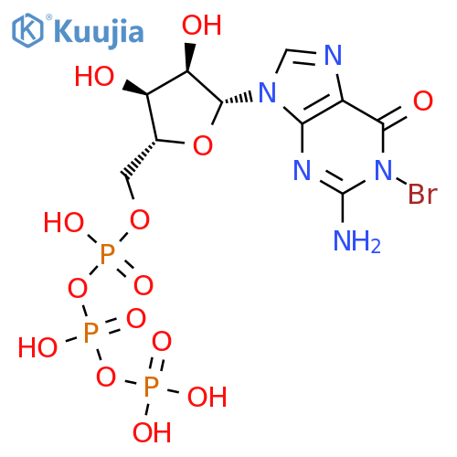 Guanosine5'-(tetrahydrogen triphosphate), 8-bromo- structure