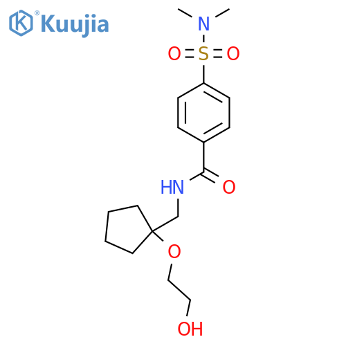 4-(dimethylsulfamoyl)-N-{1-(2-hydroxyethoxy)cyclopentylmethyl}benzamide structure