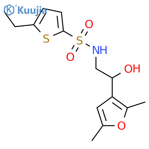 N-[2-(2,5-dimethylfuran-3-yl)-2-hydroxyethyl]-5-ethylthiophene-2-sulfonamide structure