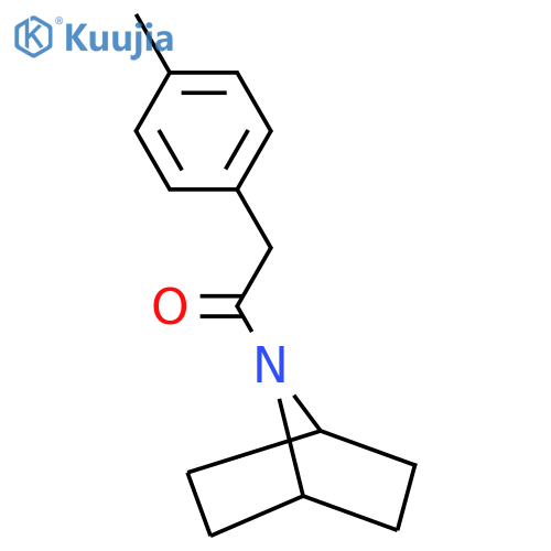 1-{7-azabicyclo2.2.1heptan-7-yl}-2-(4-methylphenyl)ethan-1-one structure