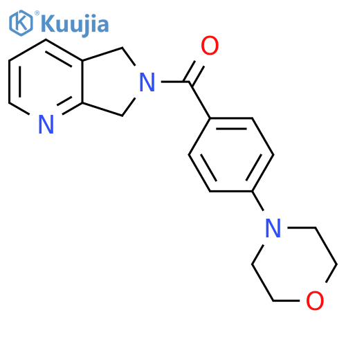 4-(4-{5H,6H,7H-pyrrolo3,4-bpyridine-6-carbonyl}phenyl)morpholine structure