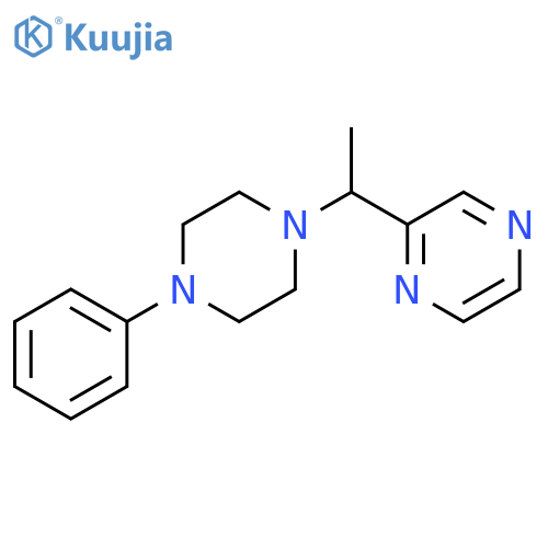 2-1-(4-phenylpiperazin-1-yl)ethylpyrazine structure