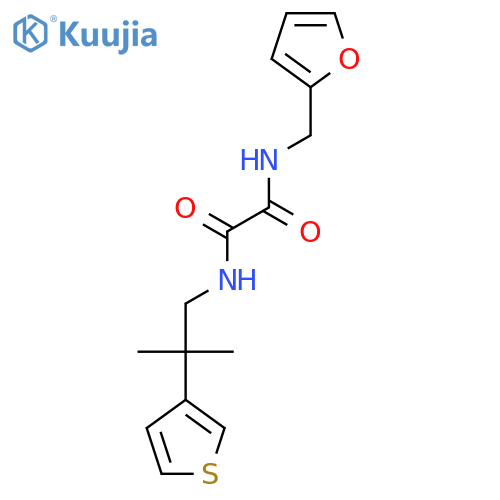N'-(furan-2-yl)methyl-N-2-methyl-2-(thiophen-3-yl)propylethanediamide structure