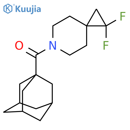 6-(adamantane-1-carbonyl)-1,1-difluoro-6-azaspiro2.5octane structure