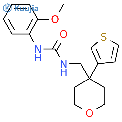 1-(2-methoxyphenyl)-3-{4-(thiophen-3-yl)oxan-4-ylmethyl}urea structure