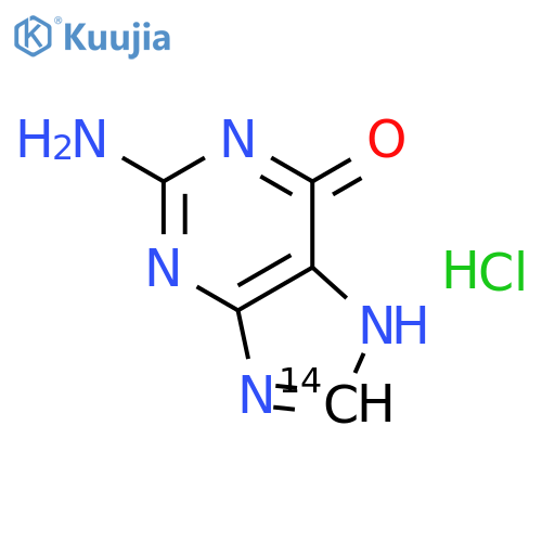 6H-Purin-6-one-8-14C,2-amino-1,7-dihydro- (9CI) structure
