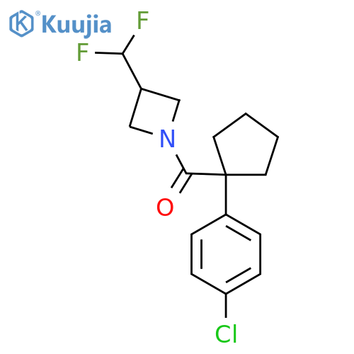 1-1-(4-chlorophenyl)cyclopentanecarbonyl-3-(difluoromethyl)azetidine structure