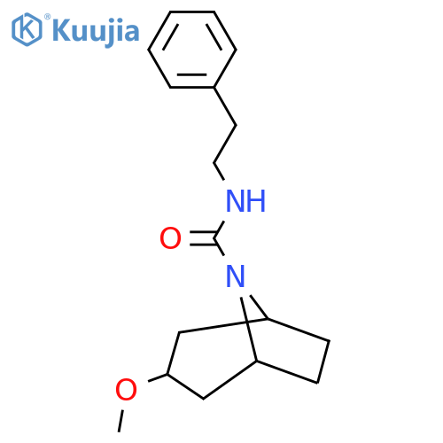 (1R,5S)-3-methoxy-N-phenethyl-8-azabicyclo[3.2.1]octane-8-carboxamide structure
