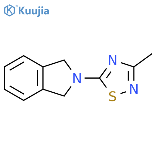 2-(3-methyl-1,2,4-thiadiazol-5-yl)-2,3-dihydro-1H-isoindole structure