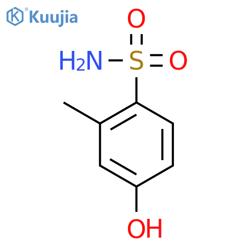 4-hydroxy-2-methylbenzene-1-sulfonamide structure
