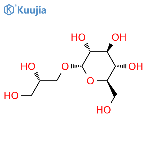 1-O-alpha-D-Glucopyranosyl-L-glycerol structure