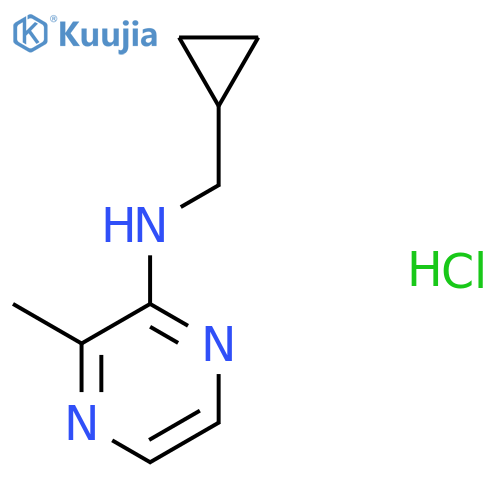N-(cyclopropylmethyl)-3-methylpyrazin-2-amine hydrochloride structure