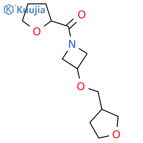 3-(oxolan-3-yl)methoxy-1-(oxolane-2-carbonyl)azetidine structure