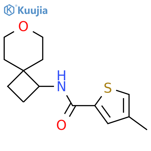 4-methyl-N-{7-oxaspiro3.5nonan-1-yl}thiophene-2-carboxamide structure