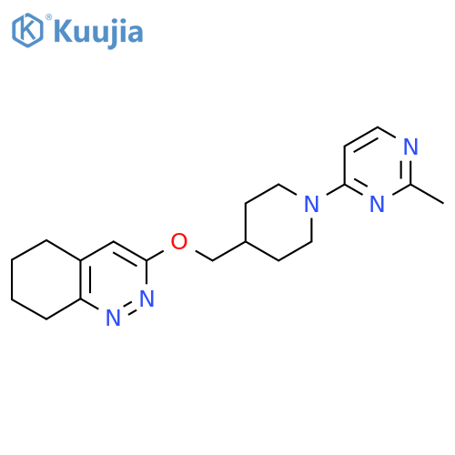 3-{1-(2-methylpyrimidin-4-yl)piperidin-4-ylmethoxy}-5,6,7,8-tetrahydrocinnoline structure