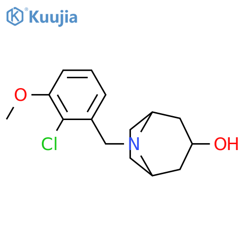 8-(2-chloro-3-methoxyphenyl)methyl-8-azabicyclo3.2.1octan-3-ol structure