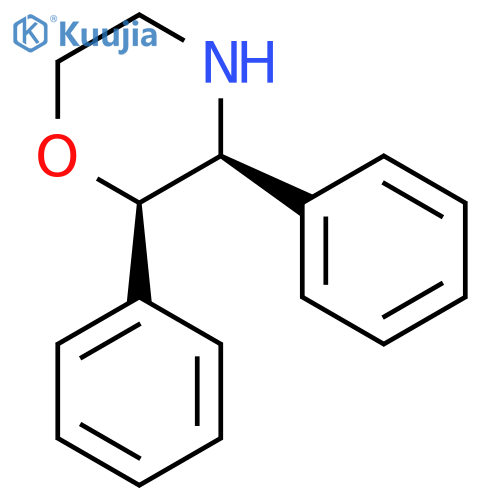 MORPHOLINE, 2,3-DIPHENYL-, (2R-CIS)- structure